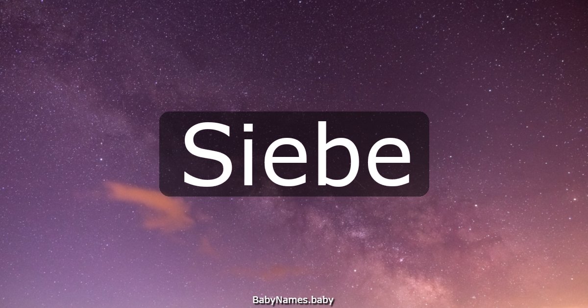 Siebe