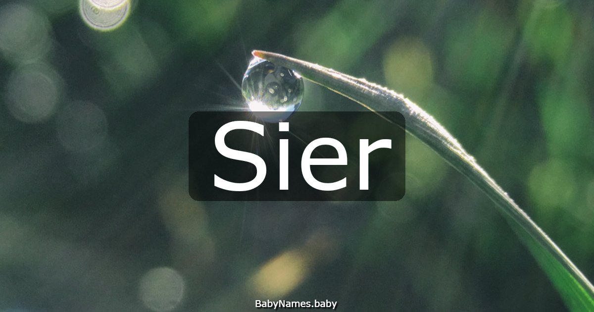 Sier