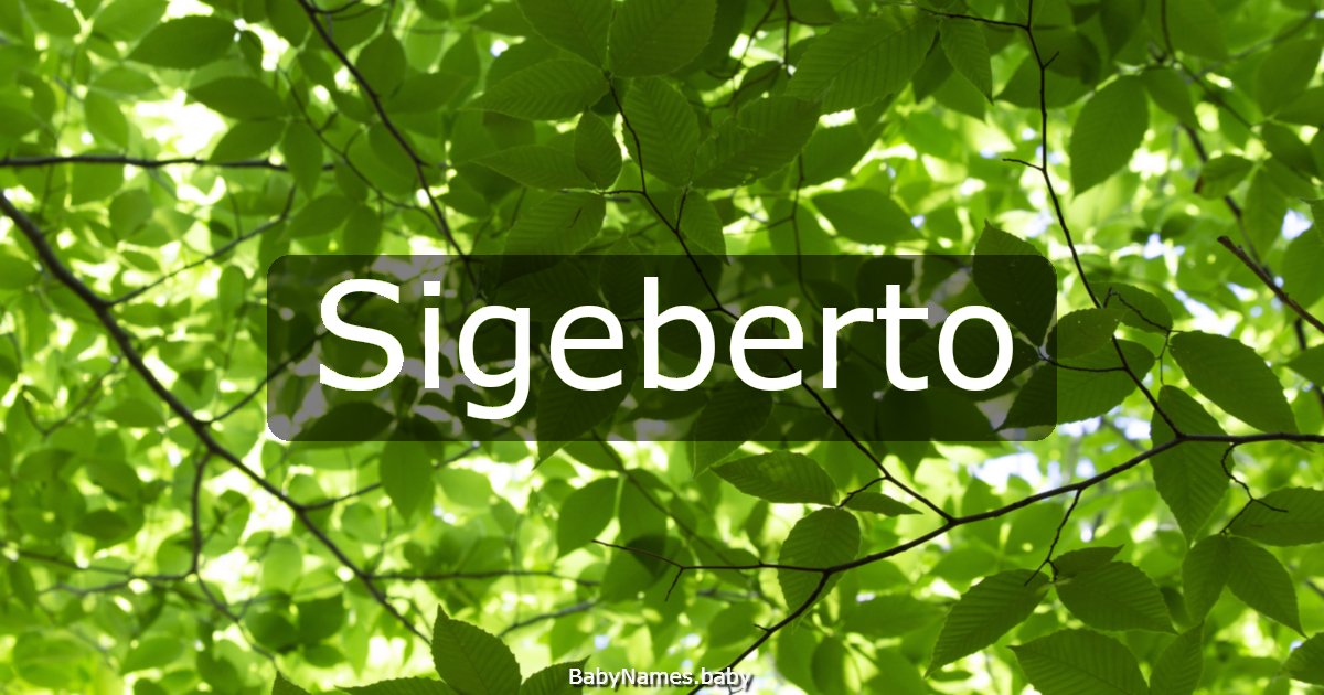 Sigeberto