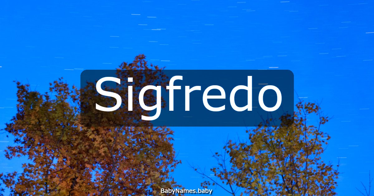 Sigfredo