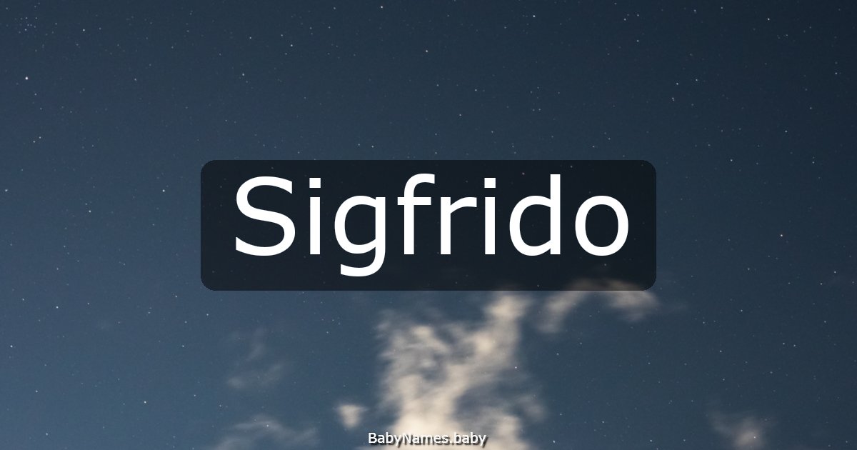 Sigfrido