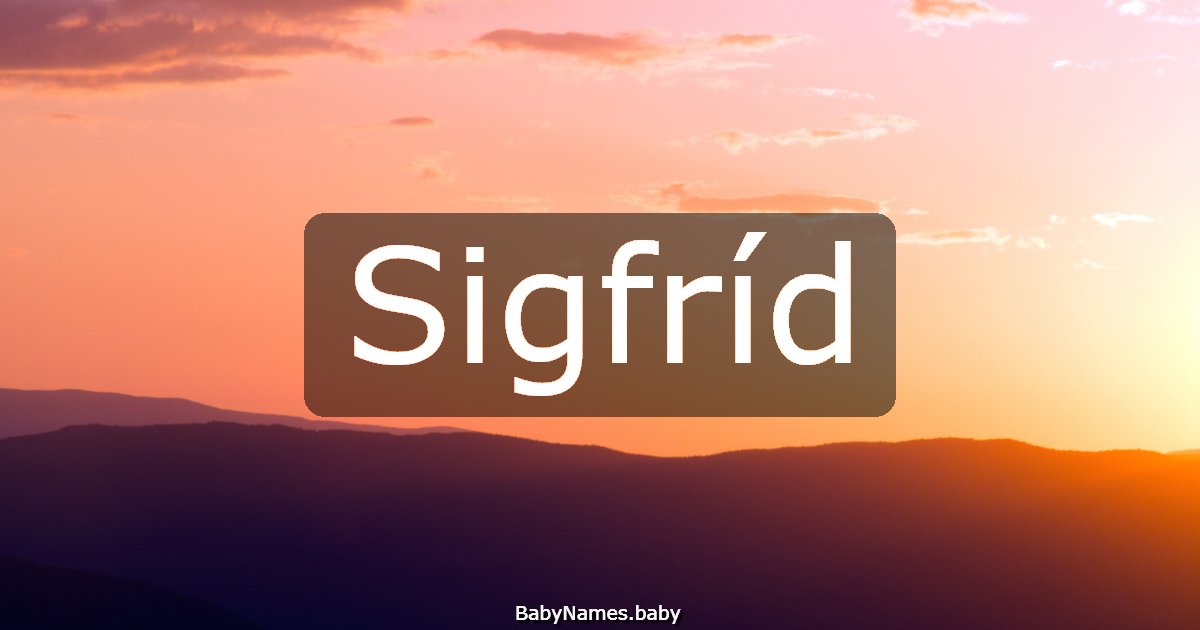 Sigfríd