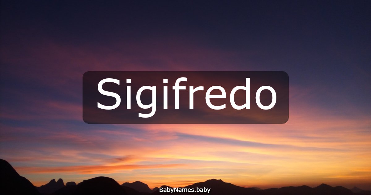Sigifredo