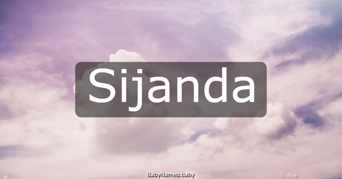 Sijanda