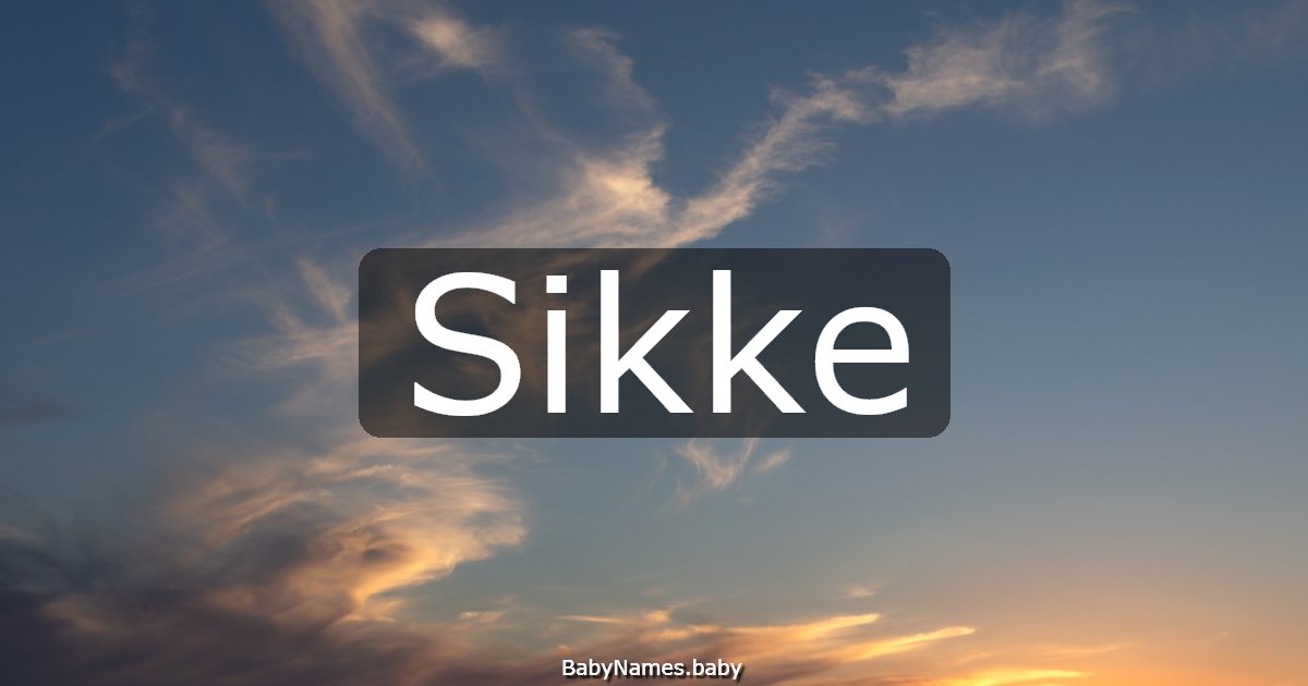 Sikke