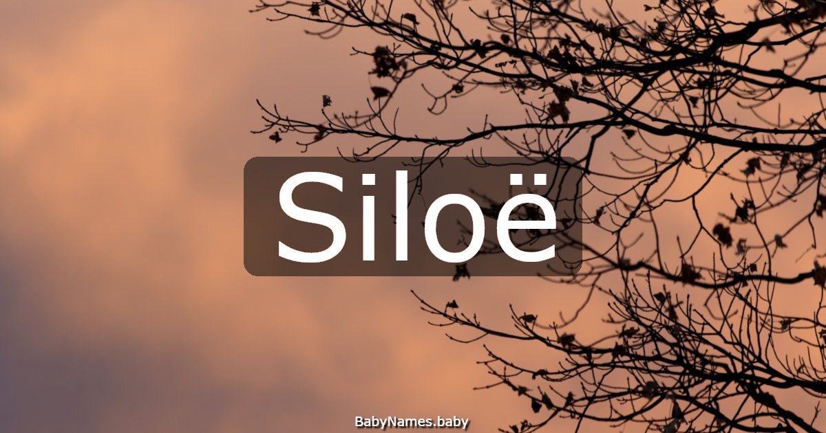 Siloë