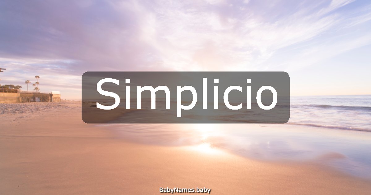 Simplicio
