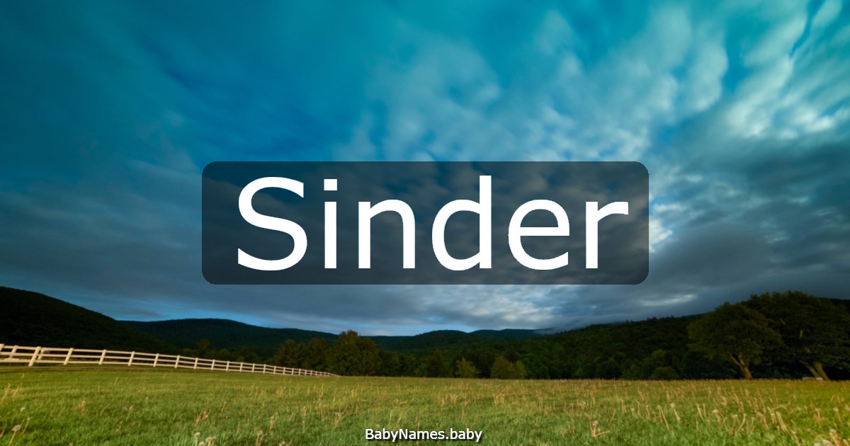 Sinder