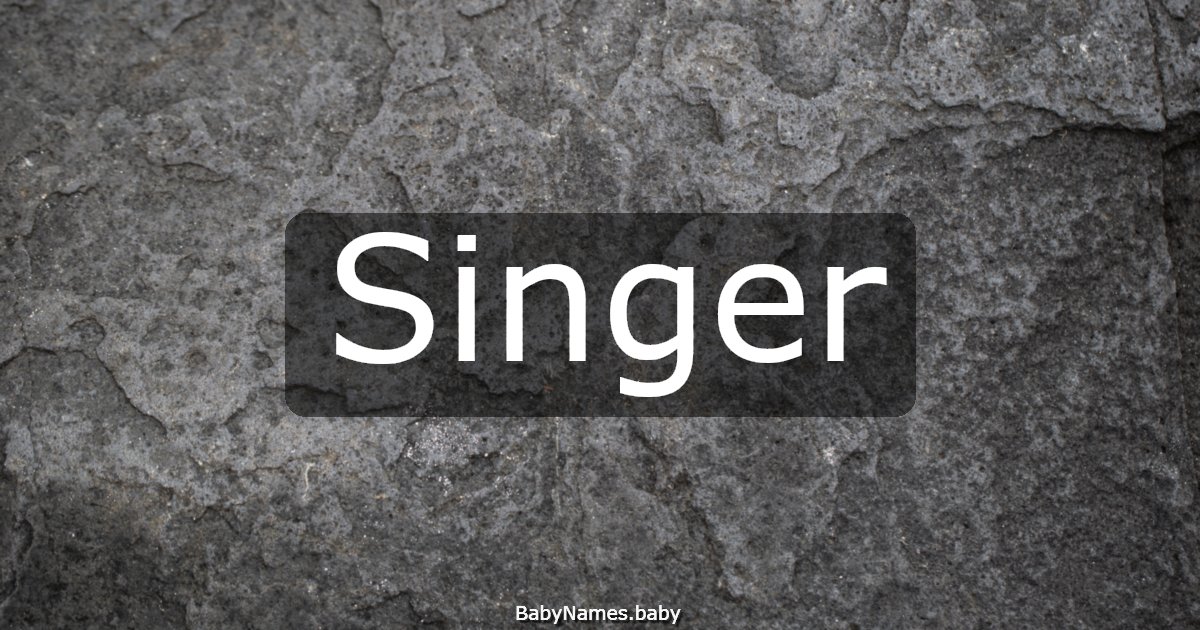 Singer