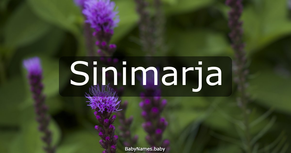 Sinimarja