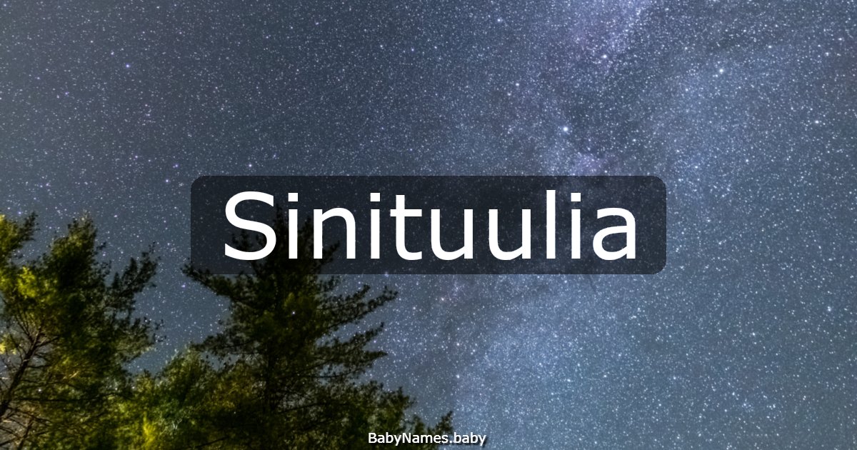 Sinituulia