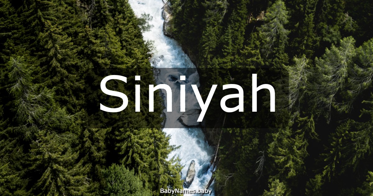 Siniyah