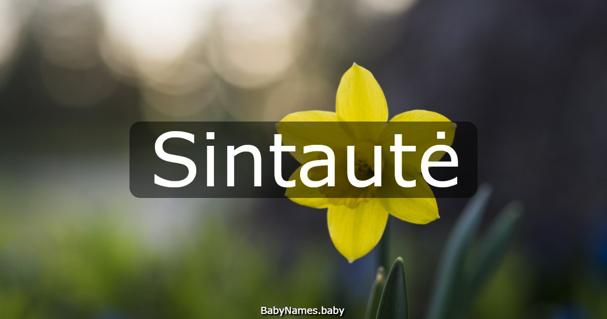 Sintautė