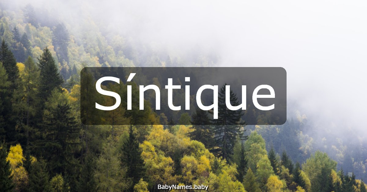 Síntique