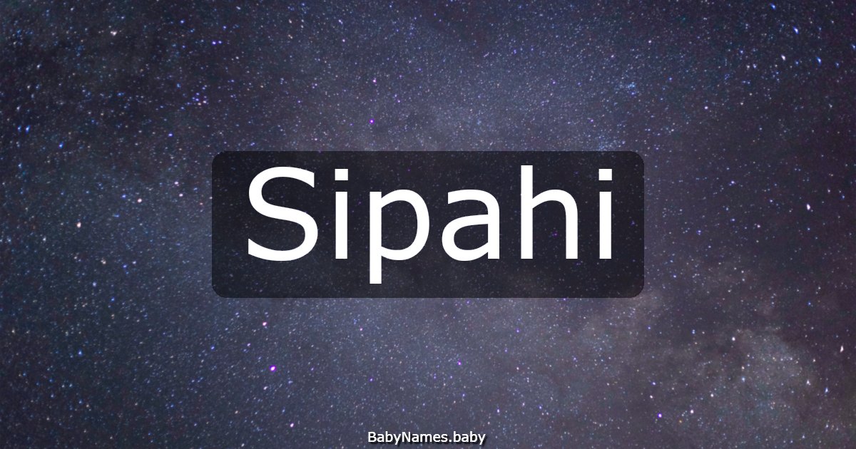 Sipahi