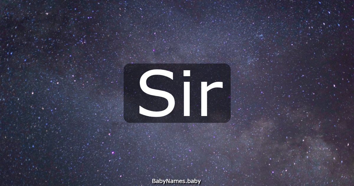 Sir