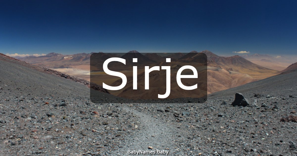 Sirje