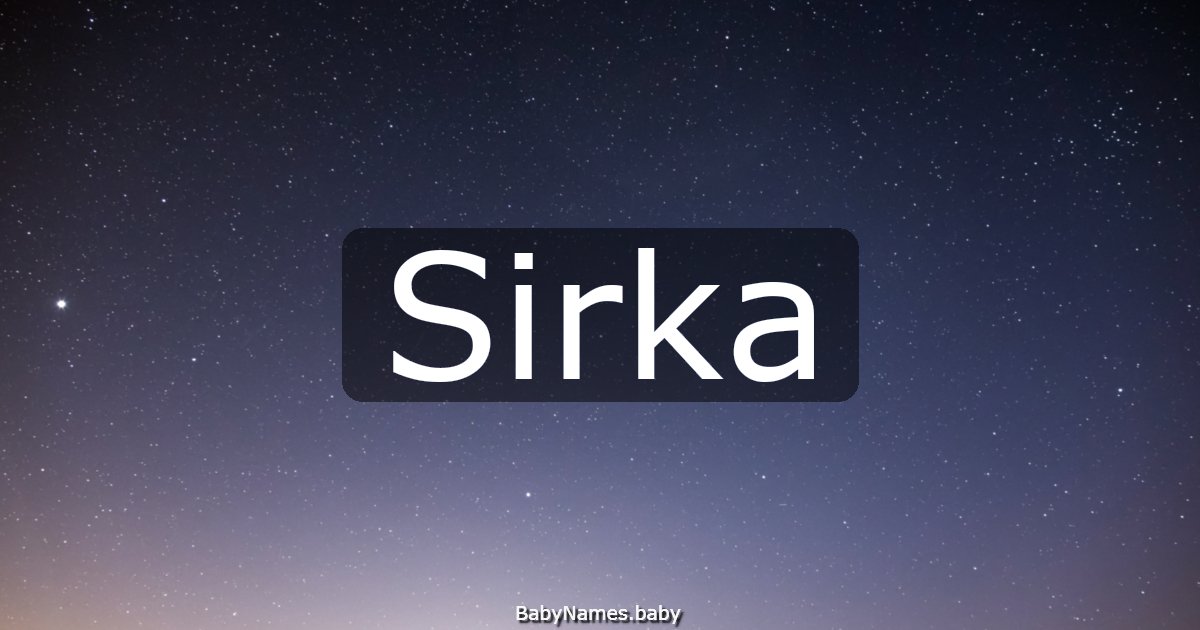 Sirka
