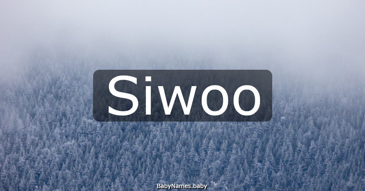 Siwoo