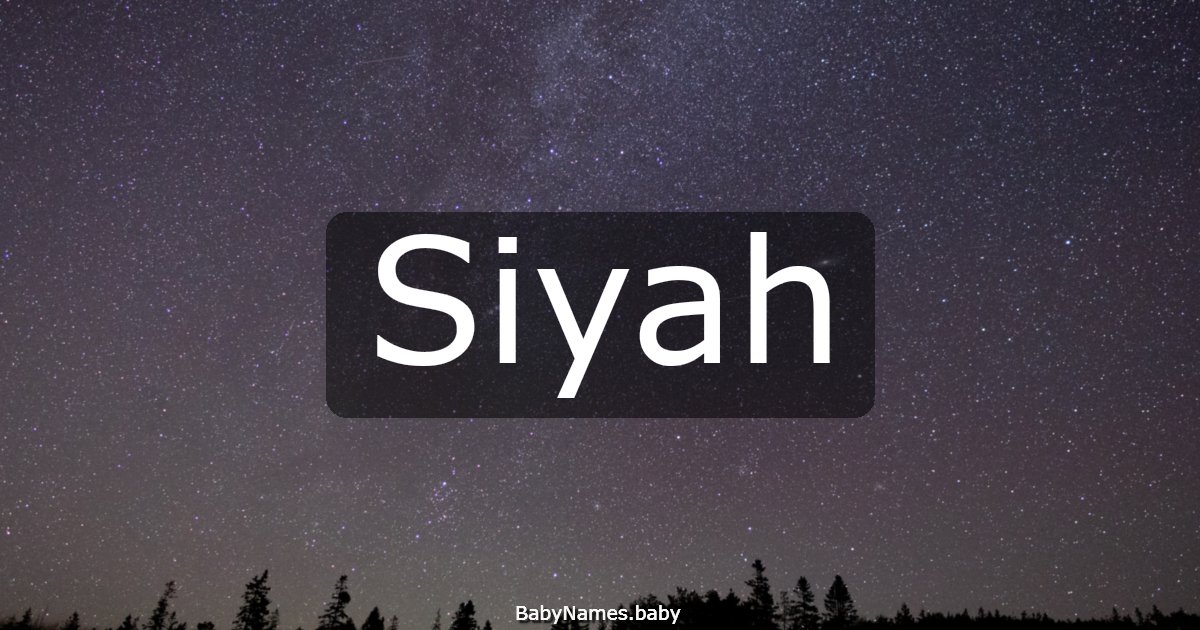 Siyah
