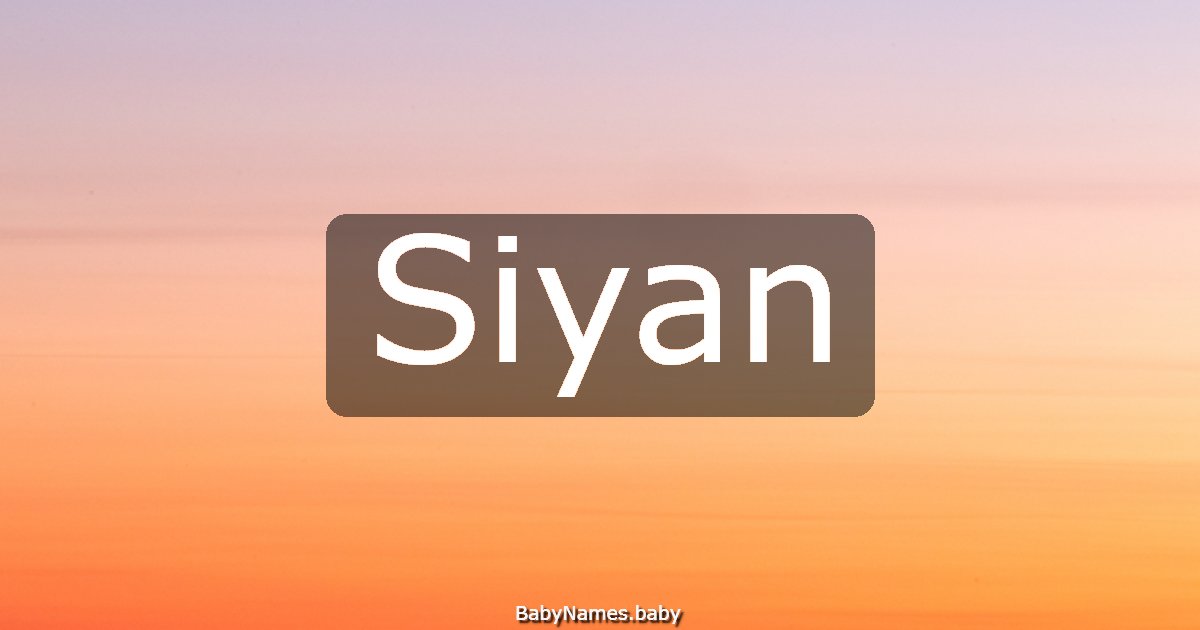Siyan