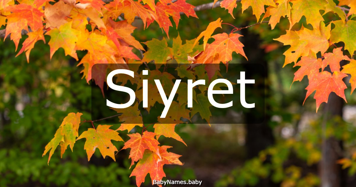 Siyret