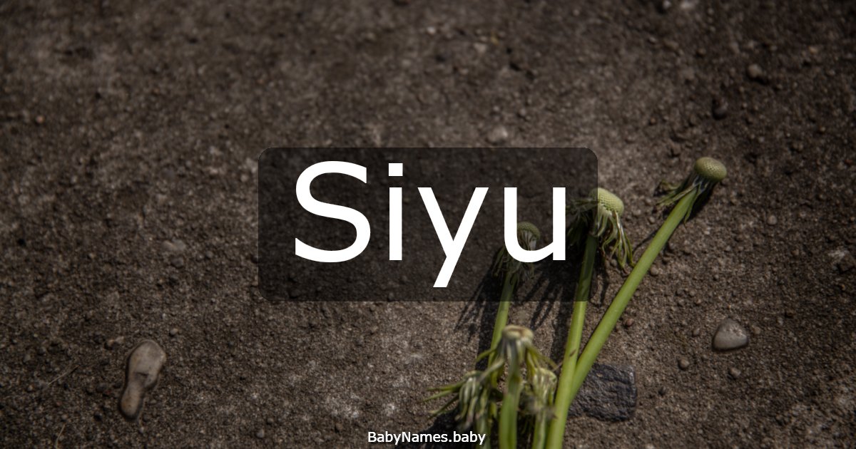 Siyu