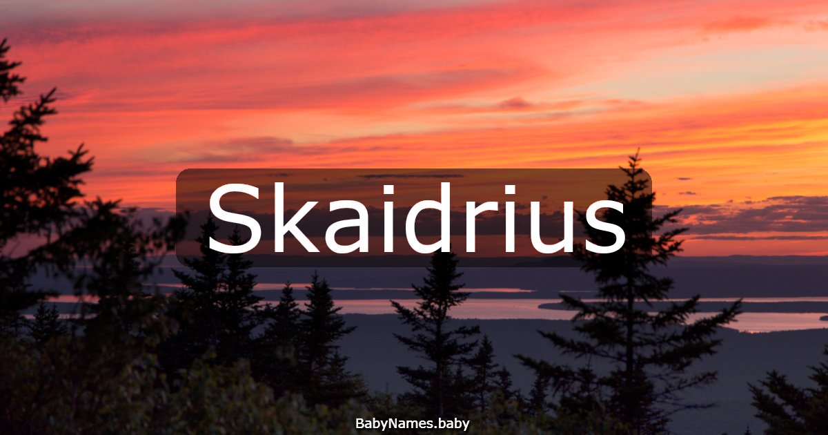 Skaidrius