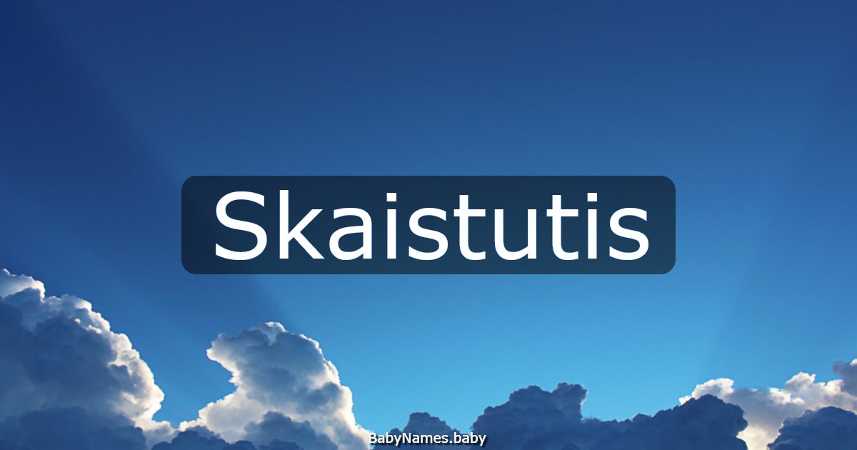 Skaistutis