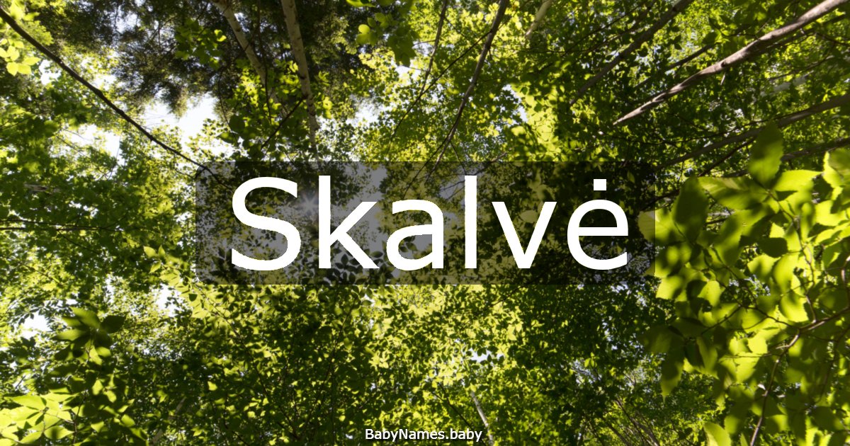 Skalvė