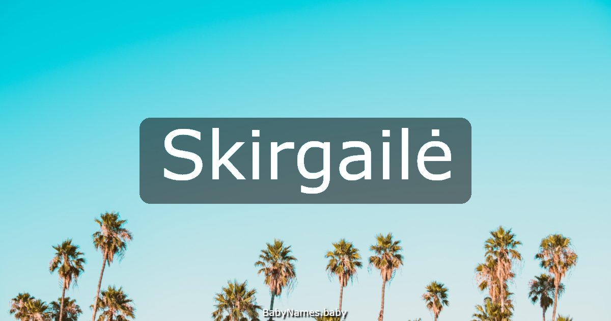 Skirgailė