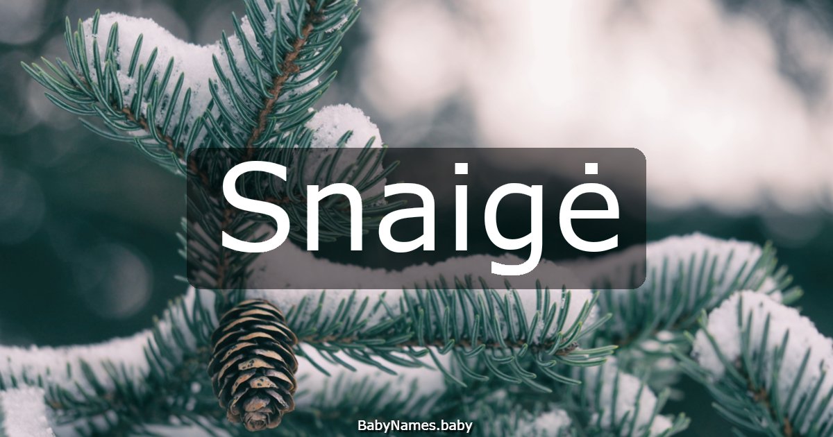 Snaigė