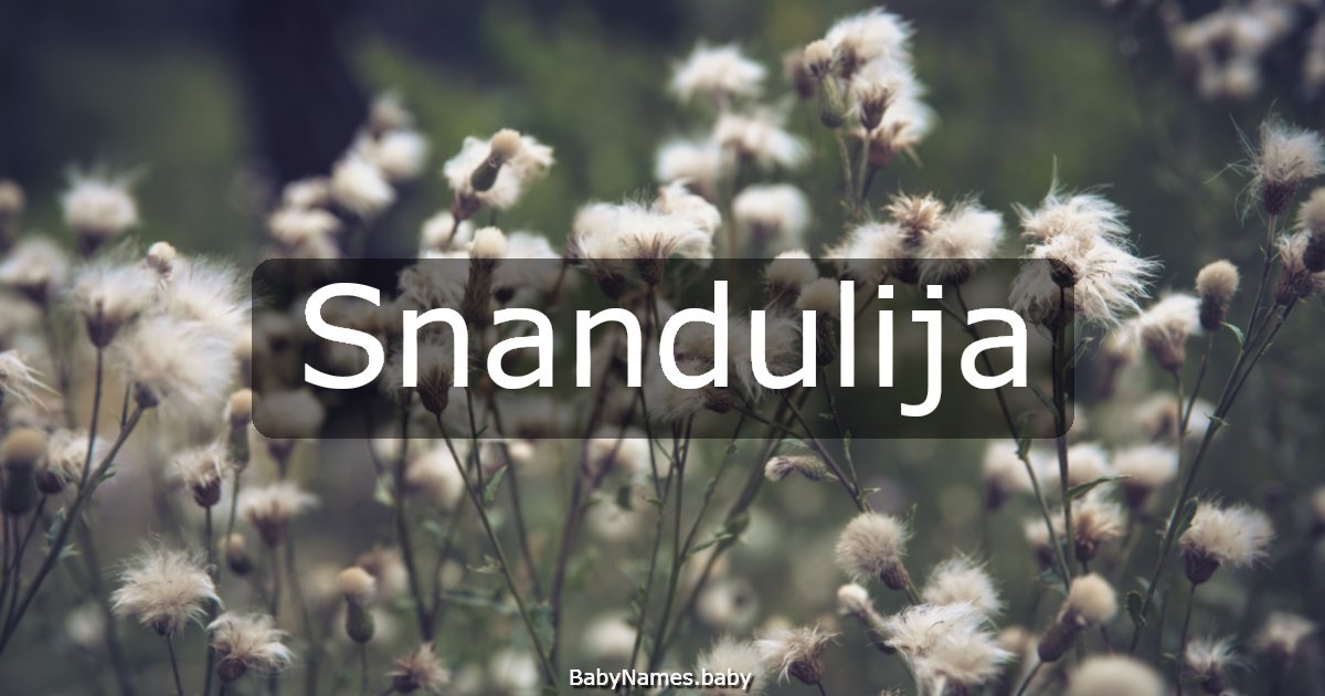 Snandulija