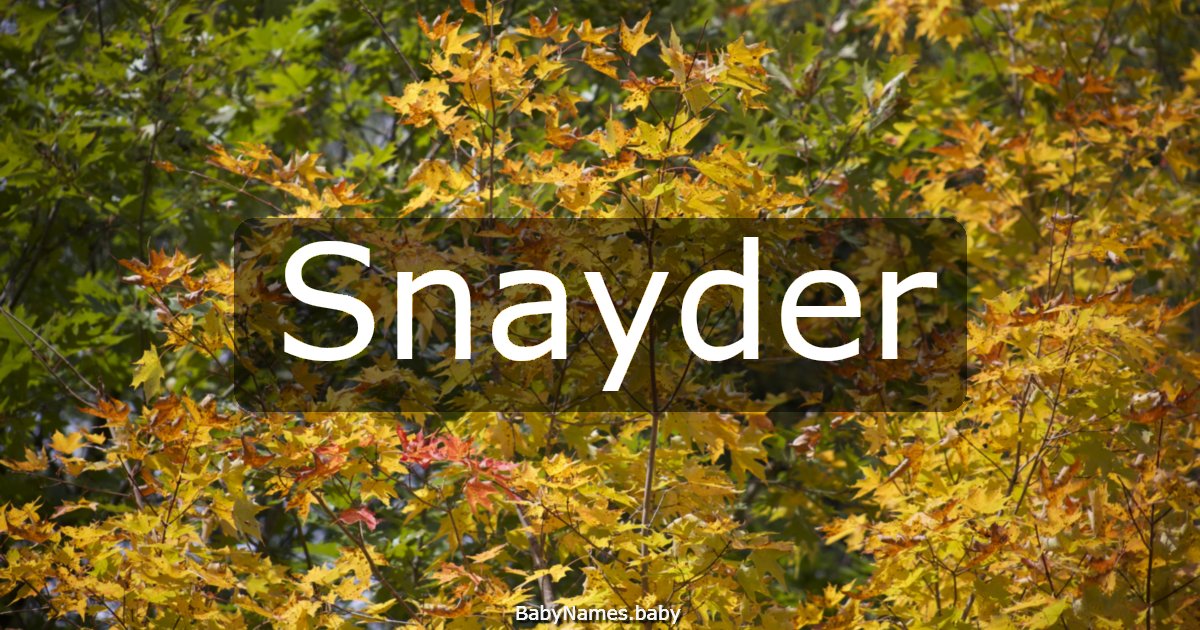 Snayder