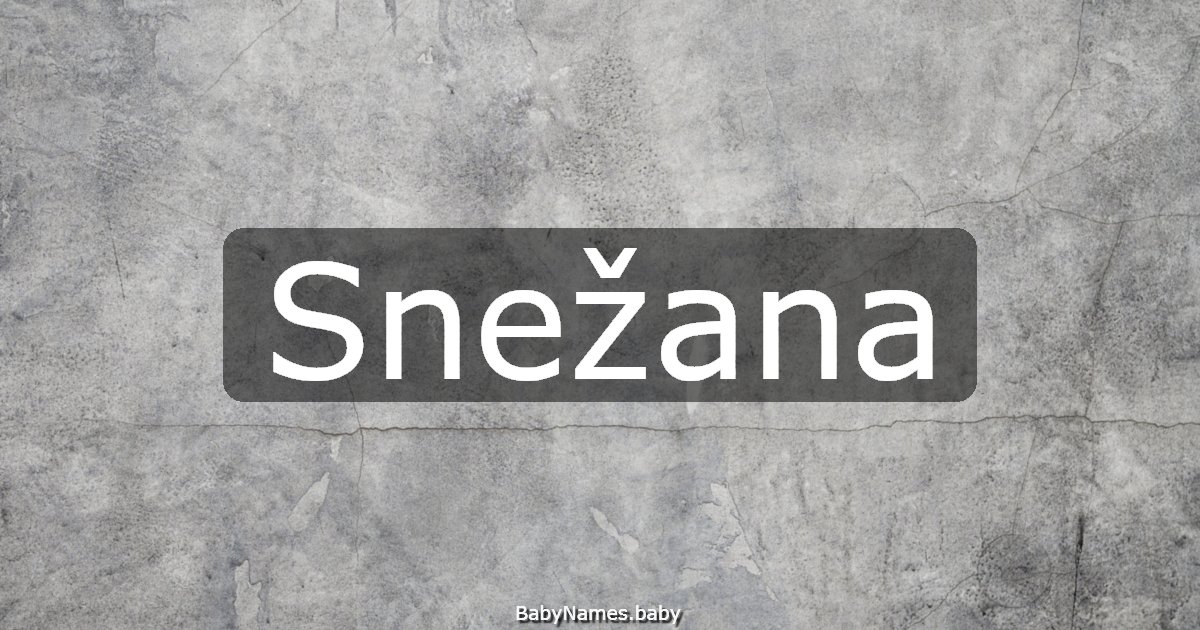 Snežana