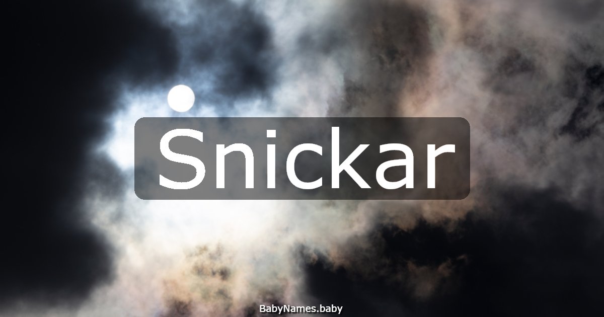 Snickar