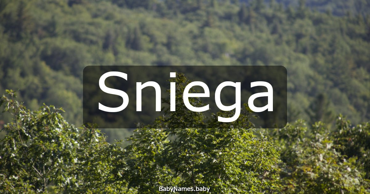 Sniega