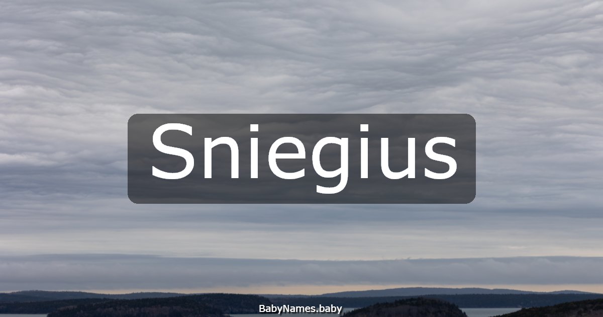 Sniegius