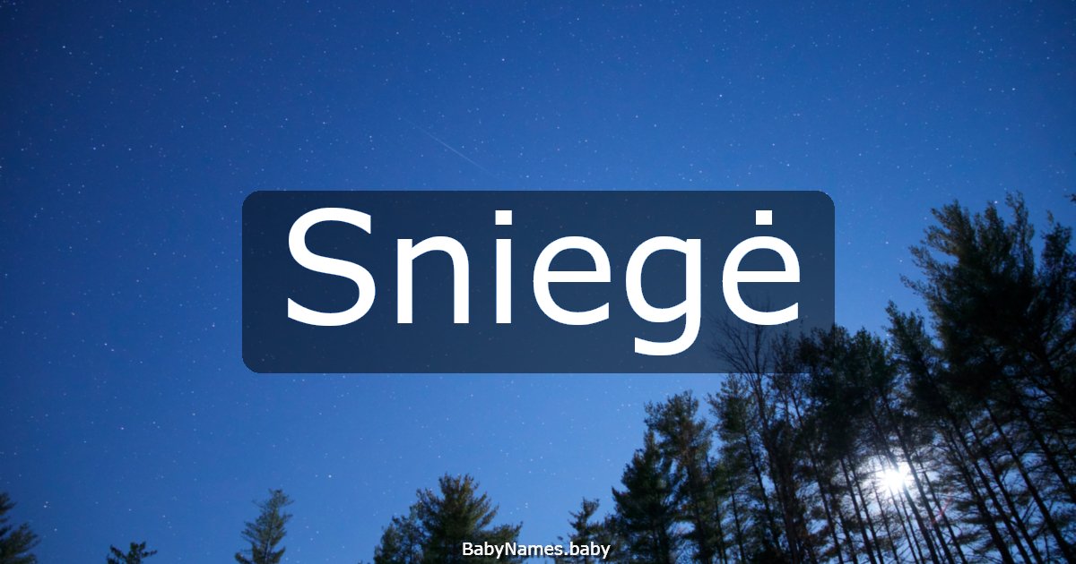 Sniegė