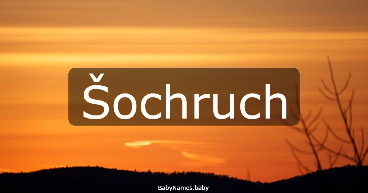 Šochruch