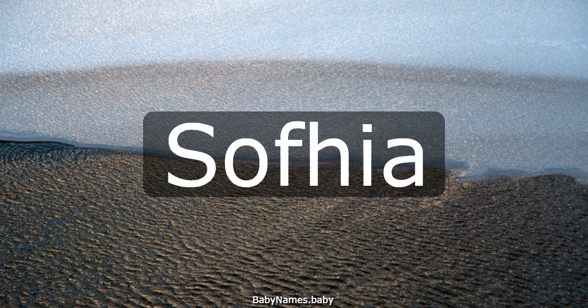 Sofhia