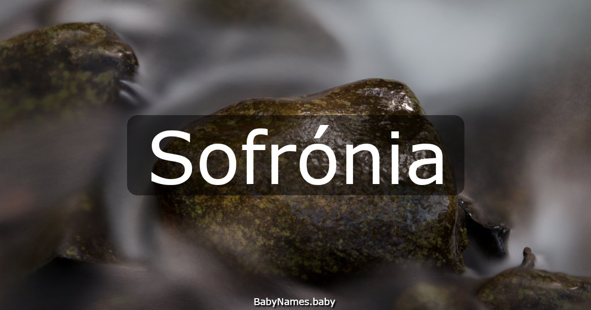 Sofrónia