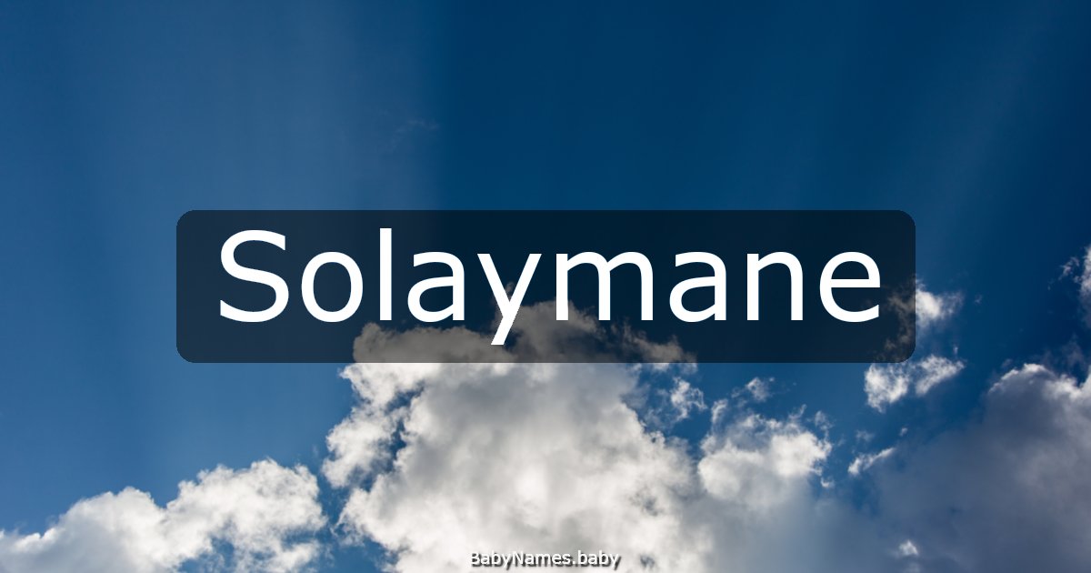 Solaymane