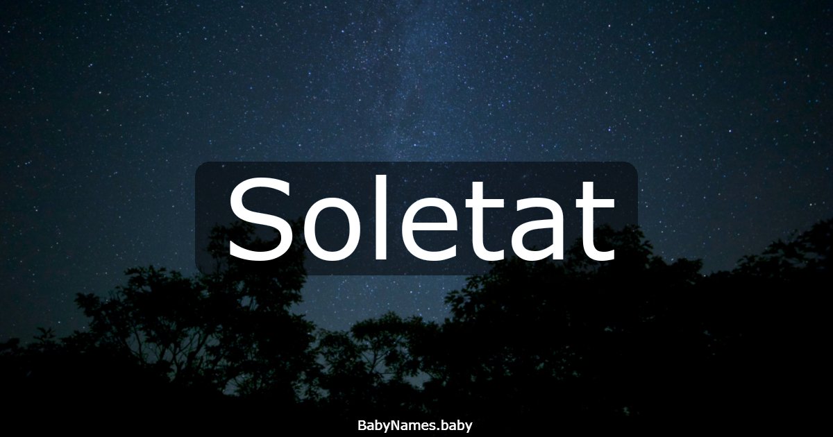Soletat