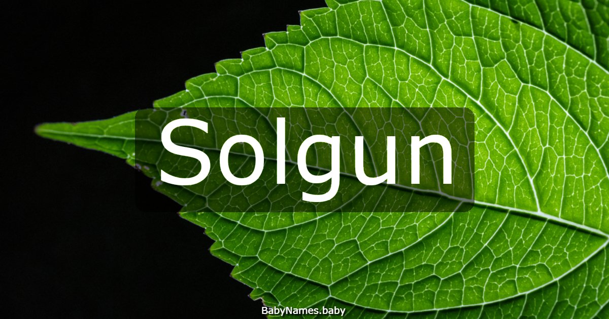 Solgun