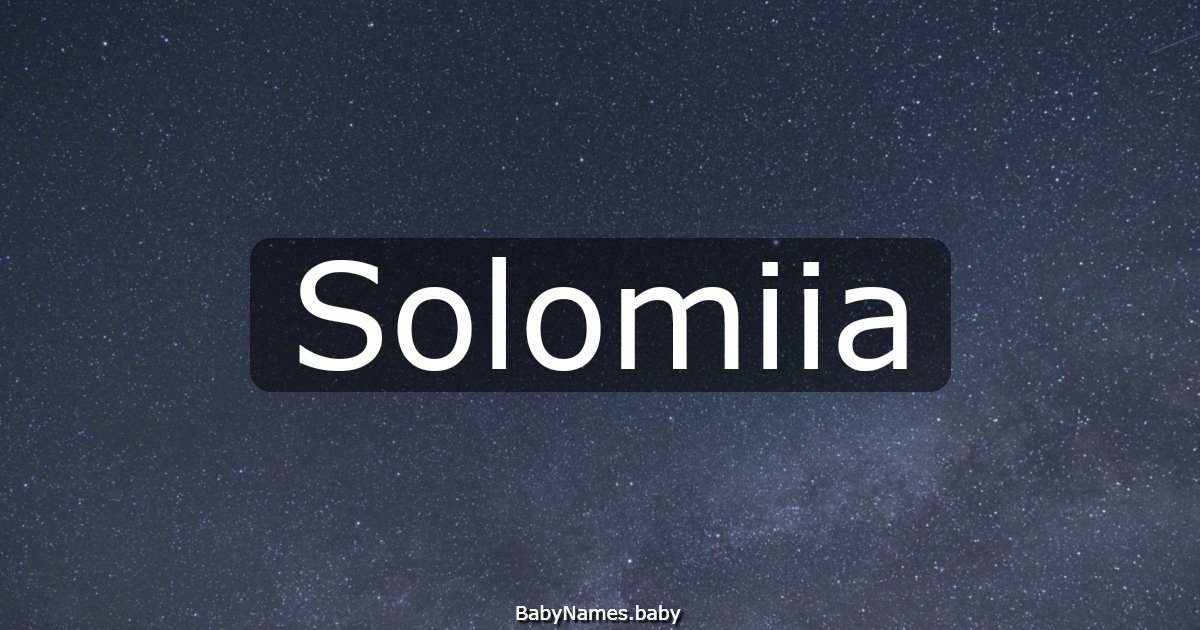 Solomiia
