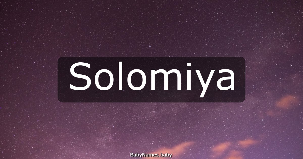 Solomiya