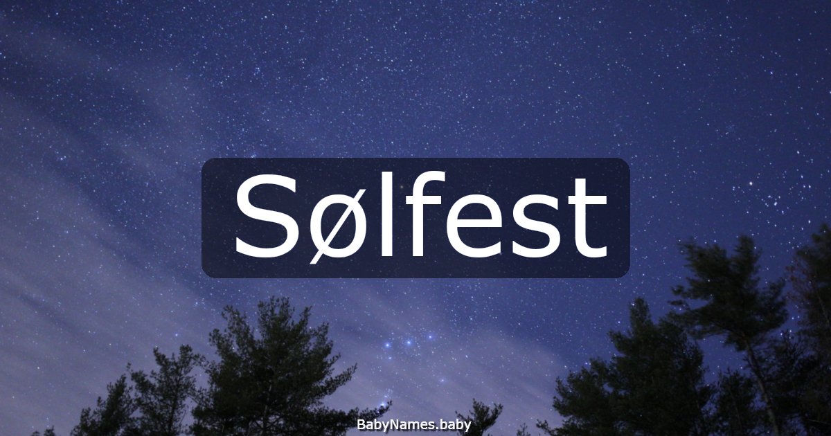 Sølfest