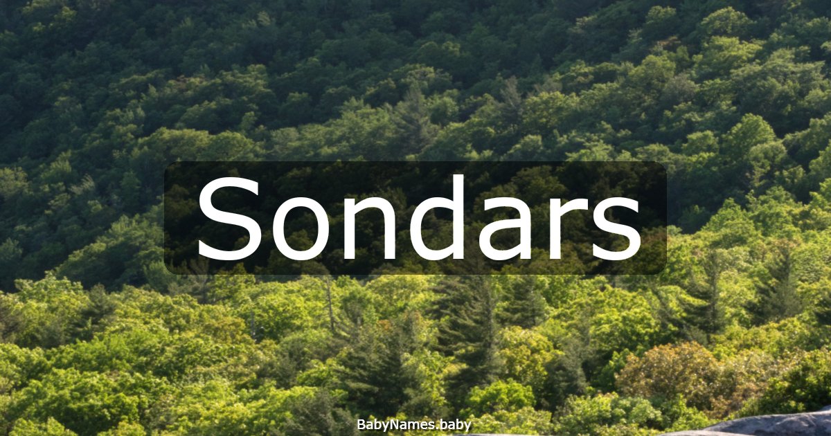 Sondars