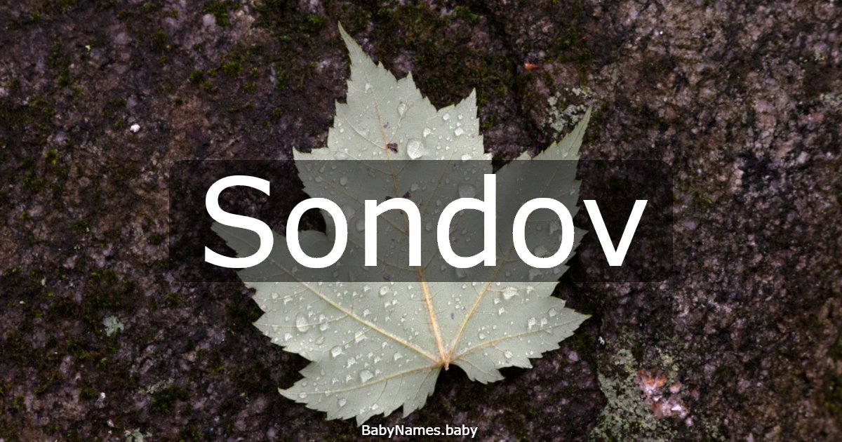 Sondov